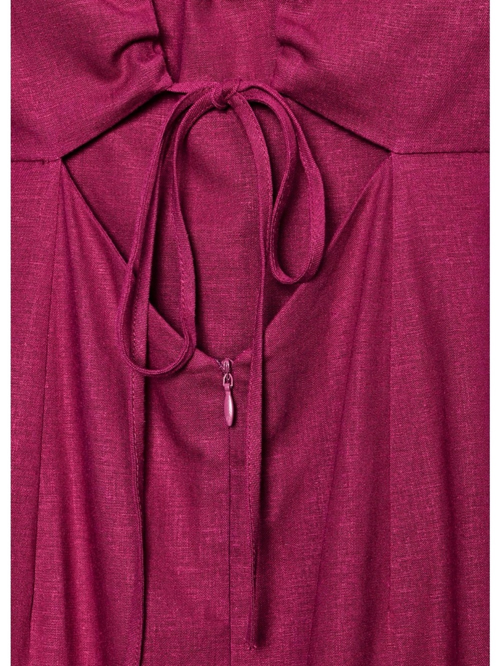 Zara Raspberry-Red Spaghetti Strap Maxi Dress - Picture 7 of 7